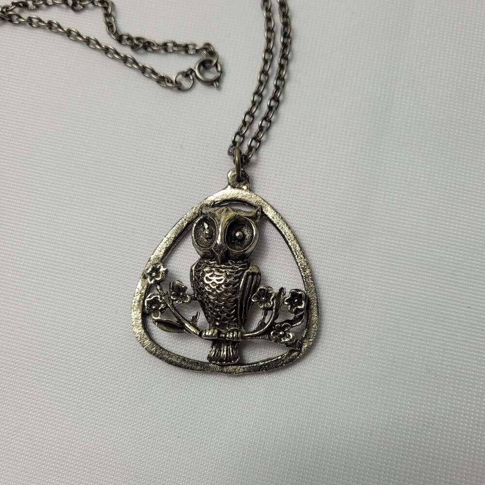 Owl Silver-tone Necklace